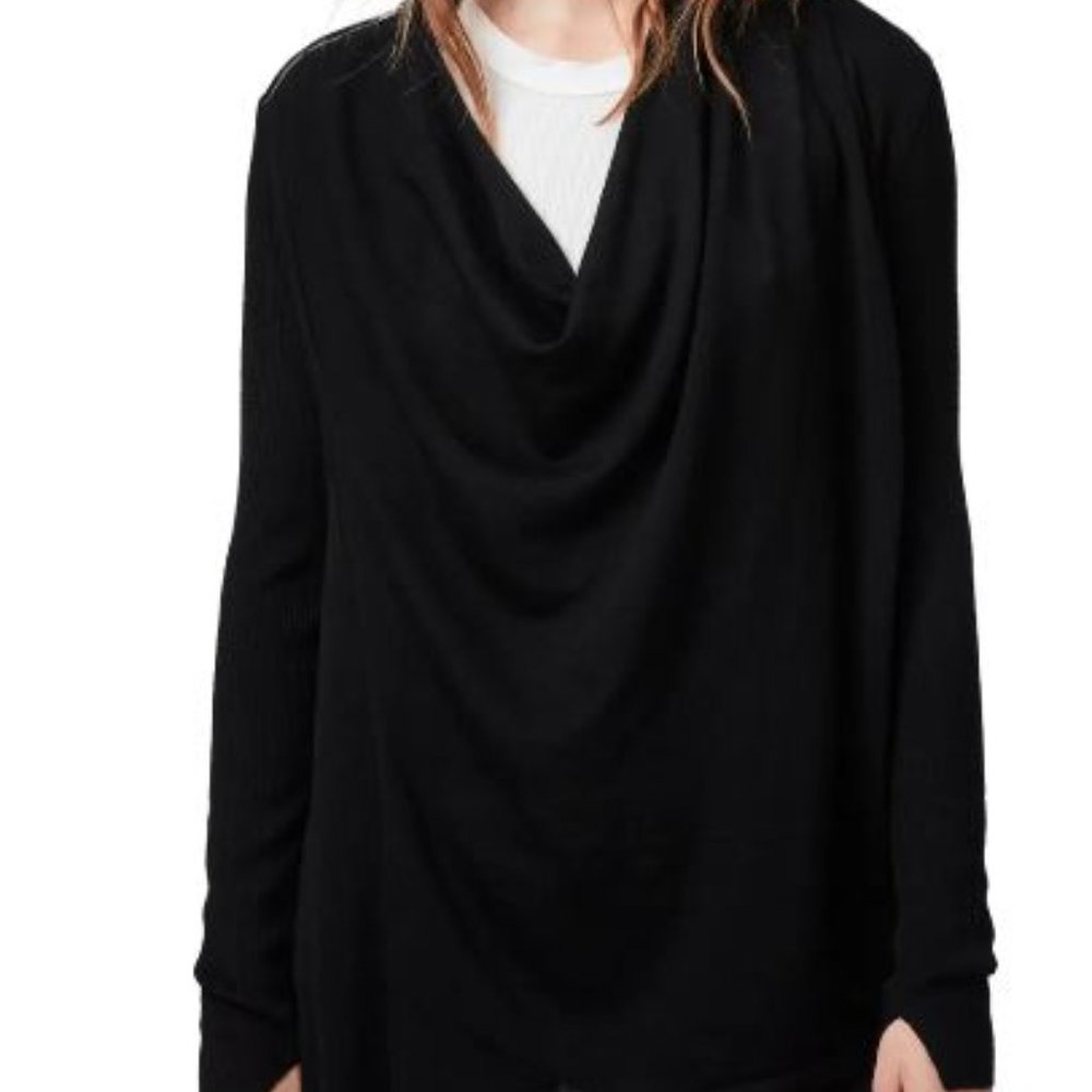 ALL SAINTS Drina Ribbed Cardigan-XS